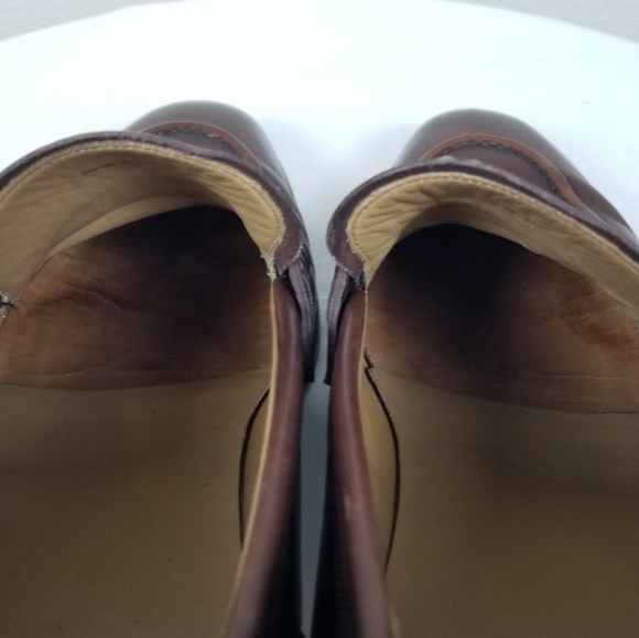 Bally Switzerland Brown Luxury Leather Round Toe Penny Loafers Size 9.5 main image 10